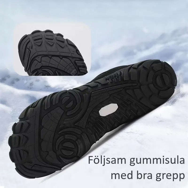 Toeplus Barfotaskor Vinter – Fodrade, Vattenavvisande & Halksäkra