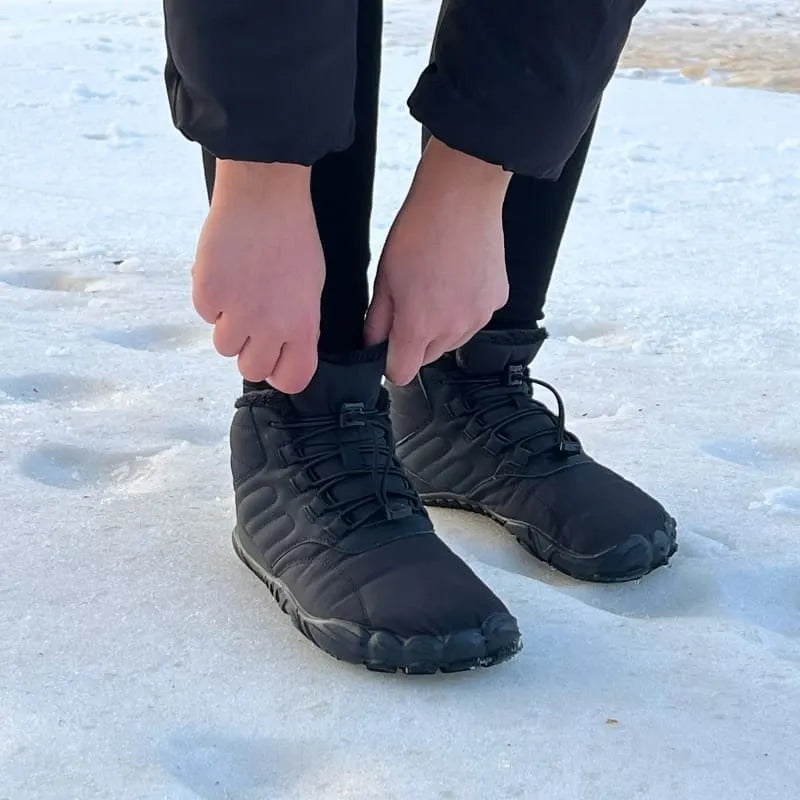 Toeplus Barfotaskor Vinter – Fodrade, Vattenavvisande & Halksäkra